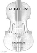 Geschenkgutschein Geigenbauer Rusch & Conradi